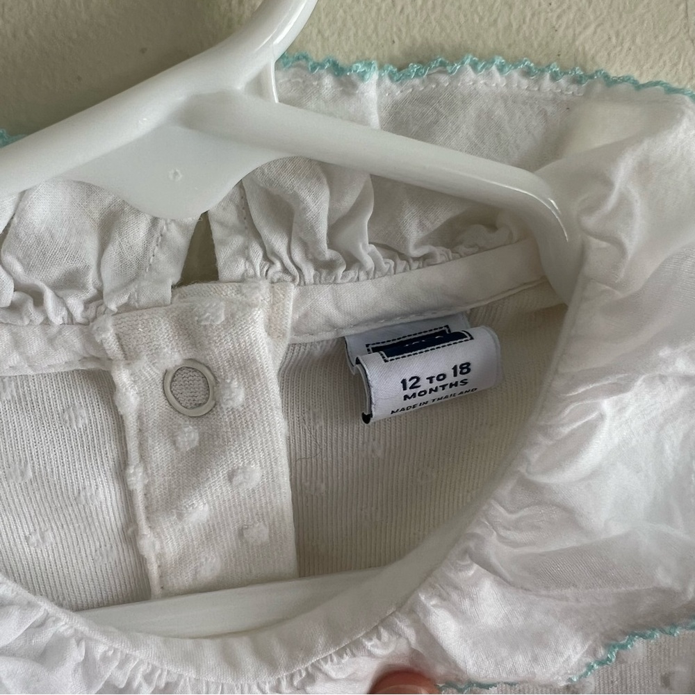 Janie & Jack 12/18 Swiss Dot Onesie - Picture 6 of 7